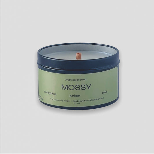 Mossy 6 oz Wood Wick Candle