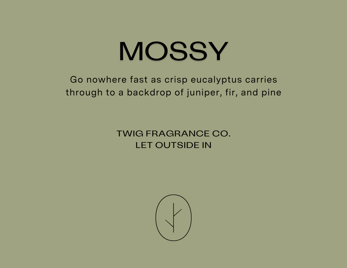 Mossy 3.4oz room spray