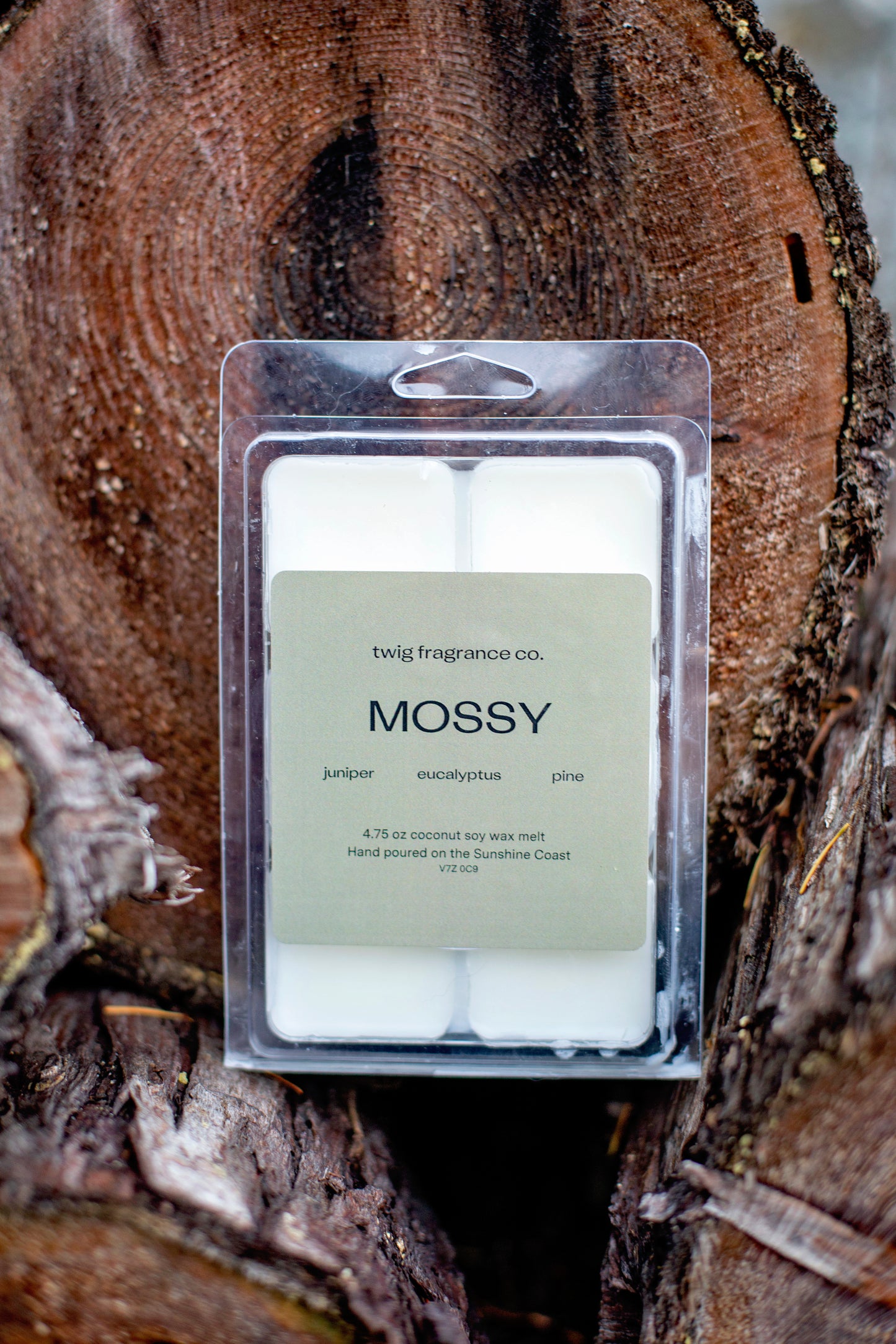 Mossy 2.43 oz Coconut Soy Wax Melt