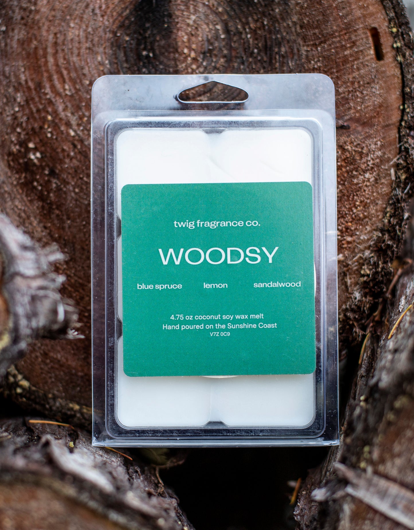 Woodsy 2.43 oz Coconut Soy Wax Melt